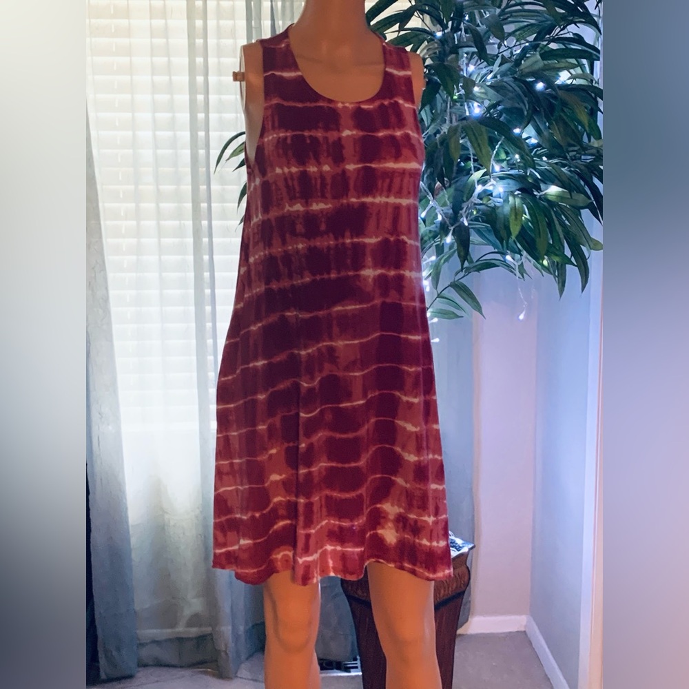 EXIST Tye Dyed Sleeveless Dress with Pockets•Size Small•EUC